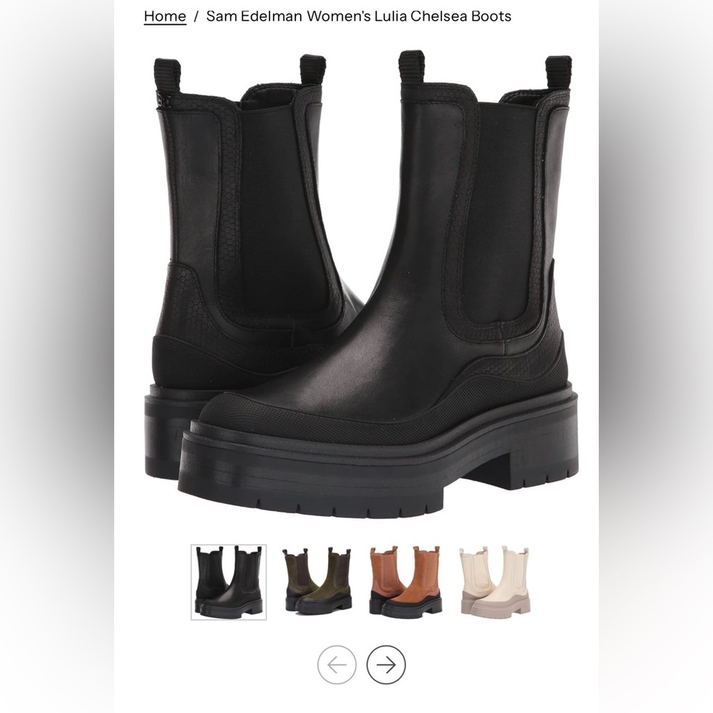 Sam Edelman Women's Lulia Chelsea Boots Sz 8